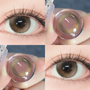 Natural Brown Large Diameter Cosmo Contact Lenses 1 Year