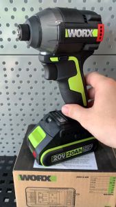 Bộ máy vặn vít cầm tay 20V Worx WU291D/ hàng chính hãng/ bh 12tháng/ đầu chuẩn vít ngắn và dài 6.35mm/ động cơ không chổi than