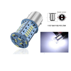 1x 1157 LED Strobe Brake Lights Motorcycle Car Turn Signal Tail Light 30SMD BAY15D DRL Water Flashing Reversing Parking Lamp Red