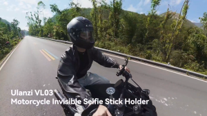 Ulanzi VL03 Super Clamp Invisible Selfie Stick Action Camera Motorcycle Mount