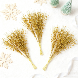 4Pcs Artificial Berry Bouquet Fake Plant Christmas Tree Decoration for Home Decor Xmas Garland Ornament 2026 Gift Accessories