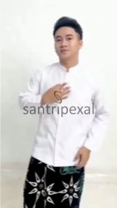 Haibah Baju Koko Pria Lengan Panjang - Bahan Premium Anti Gerah