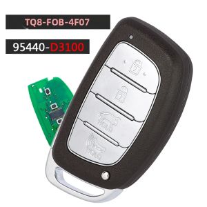 KEYECU 433 MHz ID47 Chip Remote Chìa Khóa Xe Ô Tô Fob Dành Cho Xe Hyundai Tucson 2017-2019 Chìa Khóa Thông Minh Không Cần Chìa Khóa Với Vỏ ABS Tương Thích Với 95440-D3100