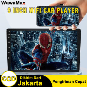 Monqiqi android 9 inch mobil/tv android 9 inch mobil 4+32G Android 12 Mobil Radio Stereo HD 1080P 2.5D Kaca Antigores Mobil 10.1  MP5 Player Dengan Bluetooth WIFI GPS FM Radio Receiver Mendukung Kamera Belakang