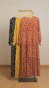 Le Khari Dayu Gamis Rayon Viscose Gamis Busui Gamis Homedress Size S - XL