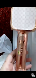 Micro Karaoke Bluetooth YS69 kèm loa bass mạnh hỗ trợ ghi âm chỉnh tone giọng vui nhộn pin sạc