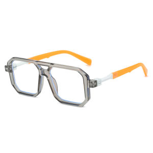 Vintage Pilot Glasses Frame Blue Light Blocking Glasses Square Anti Blue Light Eyeglasses Frame Punk Style