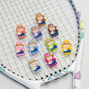 Naisi Tennis Racket Shock Absorber Labubu Cute Silicone Shock Absorber Llb Lub Fitness Sports Fans Goods Tennis Racket