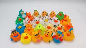 Direct Sale Amusement Park Pool Floating Little Duck Bath Toy Water Play Squeeze Sound Little Yellow Duck