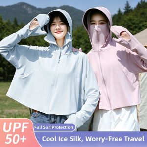 JIFANPAUL | Ultraviolet Protection Light and Cooling Sun Jacket Face Mask and Neck Hood