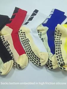 Hot Sell Men Women Non-slip Grip Sports Soccer Socks Breathable Football Tennis Volleyball Yoga Socks Outdoor Sport Socks