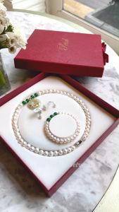 Vòng Cổ Ngọc Trai Tự Nhiên Nước Ngọt Phát Lộc Tài Vòng Cổ Ngọc Trai Thật Hạt Tròn 8ly Bảo Hành Trọn Đời - DB1438 - Bảo Ngọc Jewelry