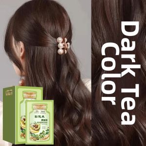 QIAOCHONG | Non-Sticky Scalp Black Tea Color Hair Dye for Women