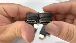 HDMI Adapter Converter Male to Female 90 and 270 Degree Upward Angle 4K HDMI L Shape Flat Cable Extender Connector Dongle TV PS4 HDTV Projector Laptop Monitor