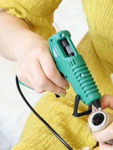 Súng bắn keo nến silicone làm đồ thủ công sửa chữa đồ gia dụng cắm hoa trang trí DIY