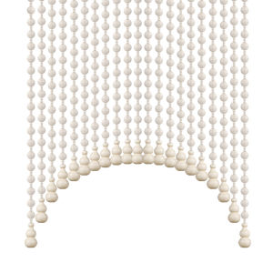 Full Peach Wood round Bead Wind Water Curtain Door Curtain Partition Curtain Bedroom Semi Curtain Gourd Bead Curtain