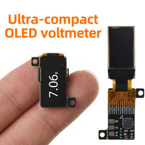 0.5 Inch OLED Mini Digital Voltmeter DC 0-30V 12Bit ADC High Precision Voltage Meter 5Hz/10Hz Adjustable For Power Supply