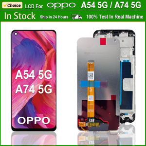 AAA+++ For OPPO A54 5G LCD Screen Touch Screen Digitizer Assembly Replace For OPPO A74 5G LCD CPH2195 LCD Display Replacement