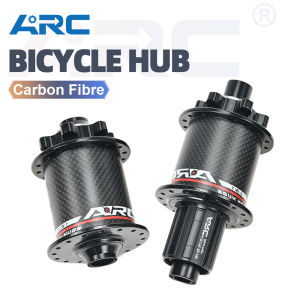 ARC Bicycle Rear Carbon Fiber 6 Pawls 114 Clicks MTB with 4 Bearings Hub Mountain Bike Hub Lightweight Bike Hubset for 8-12Ｖ