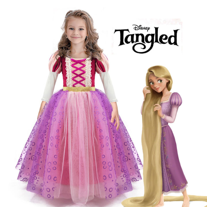 New Style Girls Tangled Lepei Princess Dress Disney Halloween Long Hair Princess Tangled Cos Costume Lazada PH