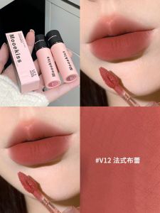 Mooekiss Double-Ended Matte Lip Glaze Watermelon Gloss Non-Stick Cup Mirror Finish Lipstick Moisturizing Long-Lasting Color Boost