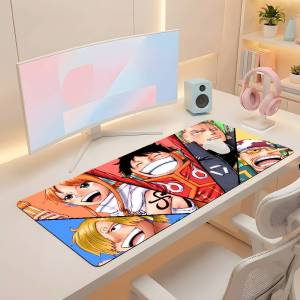 Bandai | One Piece Gaming Mouse Pad XXL Rubber Keyboard Desk Mat With 2MM Lock Edge For PC Laptop