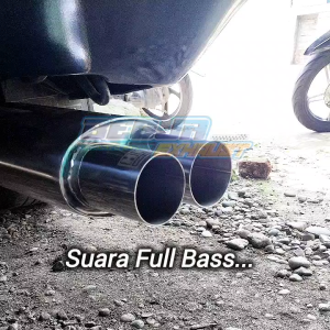 Knalpot Mobil corong 2 Original Begja Exhaust Type BE.02 Suara full bass gahar Universal Mobil