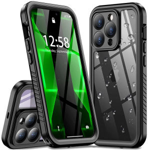 ซองกันน้ำ IP68สำหรับ iPhone 17 Pro Maxเคสพร้อมอุปกรณ์ป้องกันหน้าจอในตัว [360 ° ป้องกันเต็มรูปแบบ] เคสกันกระแทกที่ทนทานสำหรับ iPhone 17 Air/ 16 Pro Max/ 16e/15 Pro Max/ 14 Pro Max/ 13 Pro สูงสุด/12 Pro/11 Pro/XS สูงสุด/8 Plus/SE
