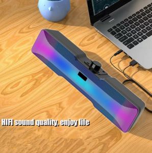 TG NBY216L V5.1 Bluetooth Desktop Speaker Super Bass High Quality Design Full LED Colorful Sound Bar Multi Function