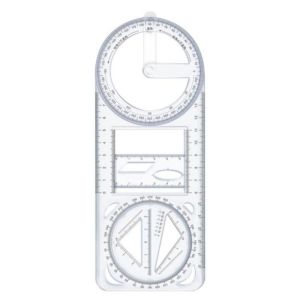 Student Geometric Ruler Multifunctional Drawing Ruler Geometric Ruler Set Geometric Drawing Ruler