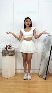 SORA PADEL SKORT (Ada Short + Kantong) / Rok Celana Padel Tennis Skirt Wanita