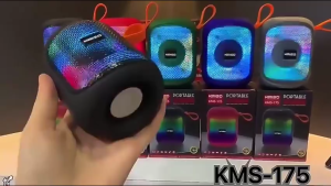 Speaker Wireless Kimiso 175 Bluetooth Portable Super Bass Dengan RGB Light