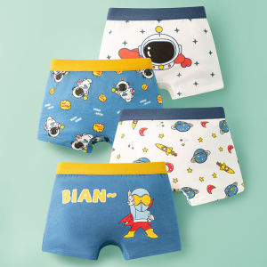 Construction Vehicle Boys Cotton Underwear 4Pcs Soft Comfort Kids Boxer Briefs Anti-chafing Children Underpants For Toddle Teen