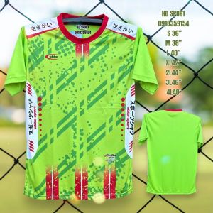 เสื้อกีฬา AB-888 ผ้าไมโครโพลีเอสเตอร์เกรดพรีเมี่ยม ที่นิยม สีสันสดใส อย่างยิ่งถูกสวยงามให้บ้าง แห้งเร็ว ระบายอากาศได้ สวมใส่สบายซักเครื่อง ที่ไม่ยับ ไม่ต้องรีด ไม่เหม็นอับ ทุกเพศ ทุกวัย