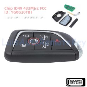 Chìa Khóa Điều Khiển Từ Xa Thông Minh 6/7 Nút 433MHz Chip ID49 Cho Chevrolet Corvette C8 2020-2024 Đạt Chứng Nhận FCC Thay Thế Chìa Khóa Đa Năng