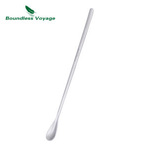 Boundless Voyage Titanium Coffee Spoon Long Handle Coffee Stirrers Small Tea Spoons Mini Espresso Spoons