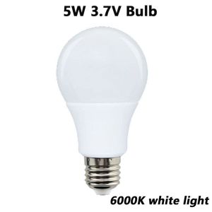 YOUYUEPIN 10PCS LED Bulb E27 5W DC 3.7V Low Voltage White Light Energy Saving Lamp For Solar Camping Emergency Home Lighting