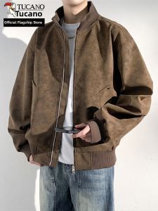TUCANO | American Retro Casual Mens Jacket Large Size
