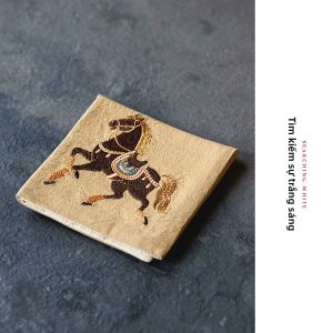 MIBAIYANWU | Khăn lau tay thêu thủ công Mẫu ngựa