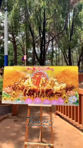 Tranh Ngựa Bát Mã tráng gương 8