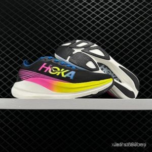 FVZY HOKA ONE ONE Rocket X2 ultra-light Professional cushioning running shoes for men and women，Thick-soled sneakers