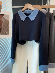 JIANDIYA | Áo Sweater Cổ Polo Form Rộng Phù Hợp Mùa Xuân và Thu