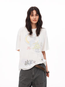 Graffiti Printed Vintage Short Sleeve T-Shirts
