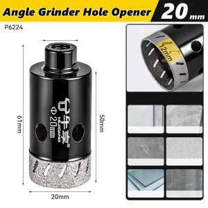 NiuXiang(NewShark) | Diamond Hole Saw 20mm-60mm M10 Shank Diamond Core Drill Bit Angle Grinder Hole Opener for Tile Granite Marble Glass Ceramic
