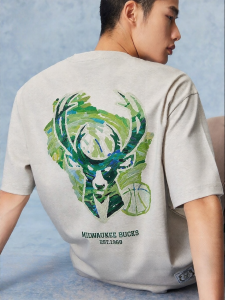 Jack Jones | NBA Bucks Collaboration Cotton T-Shirt