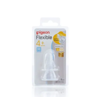 Pigeon Flexible Peristaltic Nipple Teat S/ M/ L/ LL /Y *Slim Neck**