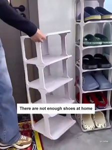 KUKI Multi-Layers Shoe Rack Organizer Simple Storage Rack For Dormitory Shoe Storage Organizer Shelf