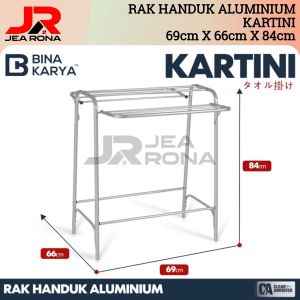 JEMURAN HANDUK STAINLESS STEEL JEMURAN LIPAT ROMEO BK