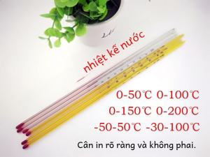 Thermometer Water Temperature Glass Stick Type Laboratory Red Water Thermometer High Precision Mercury Industrial Agricultural Temperature Measurement Precision