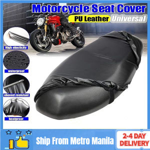 Anti-Slip Motorcycle Seat Cover PU Leather Waterproof Seat Cushion Protector Cover